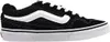 A side view of a black and white Vans sneaker. Voir les images du produit