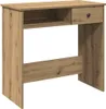 vidaXL Artisan dubový stůl 80x40x75 cm materiál na bázi Náhled obrázku produktu 1
