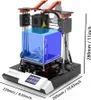 A 3D printer with a highlighted build volume, showing dimensions. Produktbild-Vorschau