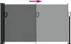vidaXL Výsuvná boční markýza antracitová 120x600 cm Náhled obrázku produktu 5