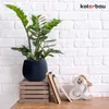 KOTARBAU® Blumentopf Kobaltblau Keramik rund ⌀ 12 cm Höhe Produktbild-Vorschau 2