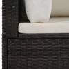 vidaXL 4-tlg. Garten-Lounge-Set mit Kissen Poly-Rattan Produktbild-Vorschau 3