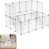 A 3D rendering of a modular pet enclosure with ramps. Produktbild-Vorschau