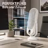Tischventilator Akku Weiß 5 Stufen leise | 1200 mAh, LED Produktbild-Vorschau 5
