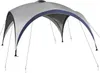 A gray and blue outdoor gazebo or tent structure with multiple support poles and guy lines, set against a plain white background. Anteprima dell’immagine prodotto