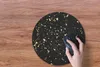 MuchoWow® Mauspad Mousepad Goldene Flocken auf schwarzem Produktbild-Vorschau 3