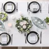 Relxdays Kerzen Deko, Kerzenschale, Dekokies, Flechtoptik Produktbild-Vorschau 2