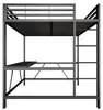 Letto a soppalco 160x200 cm con scrivania, illuminazione Anteprima dell’immagine prodotto 18