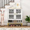 COSTWAY 5-poziomowa szafka na buty z siatkowymi drzwiami, Podgląd zdjęcia produktu 9