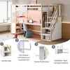 Lit superposé Merax 90 x 200 cm avec bureau et armoire, lit Voir les images du produit 14