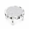 Vrygle table basse ronde argent Ø80 cm, table miroir verre Voir les images du produit 11