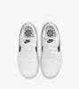 A top-down view of a pair of white Nike Court Borough Low Recraft sneakers with black accents. Náhľad obrázku produktu