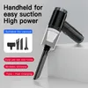 A handheld vacuum cleaner with various attachments, presented with marketing text and graphics. Produktbild-Vorschau