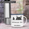 Trendation - Erkenne Die Zeichen Emaille Tasse Katze Produktbild-Vorschau 4