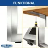 DanDiBo 2x nohy stolu z nerezové oceli 72 x 60 cm rám stolu Náhled obrázku produktu 5