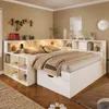 Bed 140x190, met opbergruimte, leeslamp, van hout, USB Productafbeelding-voorbeeld 15
