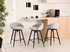 Chaise de bar rembourrée KATIANA - gris / noir Voir les images du produit 5