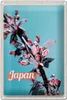 Blechschild Reise 20x30cm Japan Asien Blumen Baum Knospe Produktbild-Vorschau 1