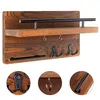 Schlüsselbrett Schlüsselregal aus Holz mit 5 Haken, Produktbild-Vorschau 6