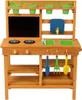 Playtive Outdoorküche für Kinder aus Echtholz mit Zubehör & Produktbild-Vorschau 7