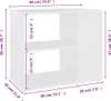 vidaXL Beistelltisch Weiß 60x30x50 cm Holzwerkstoff Produktbild-Vorschau 7