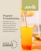Bubble Tea Trinkhalm in Naturbraun aus Papier , Ø 12 mm / Produktbild-Vorschau 4