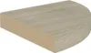 vidaXL Étagère suspendue d'angle couleur chêne 25x25x3,8 cm Voir les images du produit 3