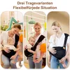 Tragetücher,Ergonomische Babytrage,verstellbar für 6 Produktbild-Vorschau 4