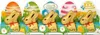 Easter-themed display of Lindt Gold Bunny chocolates. Anteprima dell’immagine prodotto