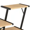 vidaXL Bureau avec étagère noir et chêne 116×50×93 cm Voir les images du produit 5