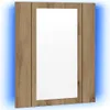 vidaXL LED zrcadlová skříňka Artisan dub 40x12x45 cm Náhled obrázku produktu 6