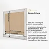 Diagram showing how to measure for a window blind. Produktbild-Vorschau