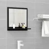 vidaXL Koupelnové zrcadlo černé 40x10,5x37 cm Dřevěný Náhled obrázku produktu 2