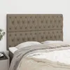 vidaXL Kopfteil Taupe 144x7x118/128 cm Stoff Produktbild-Vorschau 2