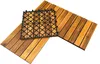 2qm Holzfliesen Balkonfliesen Holz Fliesen 30x30 cm - Produktbild-Vorschau 1