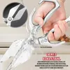 Küchenschere,25cm Multifunktions Haushaltsschere, 3CR13 Produktbild-Vorschau 4
