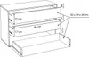 Schubkasteneinsatz - Grau - B 98 cm - mit 3 Schubladen - Produktbild-Vorschau 7