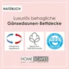 HOMESCAPES Lehká letní přikrývka tepelné třídy 2, peřina z Náhled obrázku produktu 4
