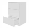 Kommode AVEN 75x50x40cm, Schrank 3 Schubladen, grifflos, Produktbild-Vorschau 1