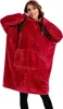 Kuschelige Hoodie Decke mit Ärmeln – Vielseitiger Produktbild-Vorschau 2