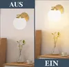 ZMH lampada da parete oro interno moderno vetro letto Anteprima dell’immagine prodotto 6