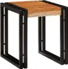 Nestingtisch 3 pcs Massivholz Akazie und Metall Produktbild-Vorschau 2