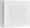 A white mailbox is shown from a slightly angled side view, against a white background. There are four small black dots on the front of the mailbox, likely indicating mounting points. Anteprima dell’immagine prodotto