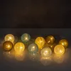 10er Lichterkette LED Ø6cm Kugeln Girlande Lampions Produktbild-Vorschau 6