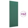 vidaXL Pannelli per tetto 12 pz. Acciaio verniciato a Anteprima dell’immagine prodotto 1