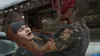 A person is being attacked by a creature in a snowy environment, with a butcher shop in the background. Produktbild-Vorschau