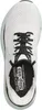 Top-down view of a white and mint green athletic shoe. Voir les images du produit