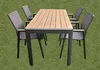 Gartenmöbel Alu / WPC 5-TLG. Anthrazit / Braun Sitzgruppe Produktbild-Vorschau 6