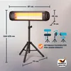 MONZANA® Infrarood verwarmingsstraaler 2500W met Productafbeelding-voorbeeld 9