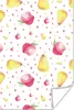 MuchoWow® Poster Obst - Aquarell - Muster 80x120 cm - Produktbild-Vorschau 1